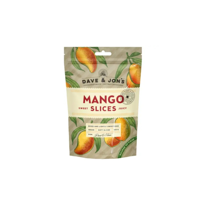 Torkad Mango 100g i gruppen Råvaror & Dryck / Frukt & Bär / Mango hos Rawfoodshop Scandinavia AB (800015599)