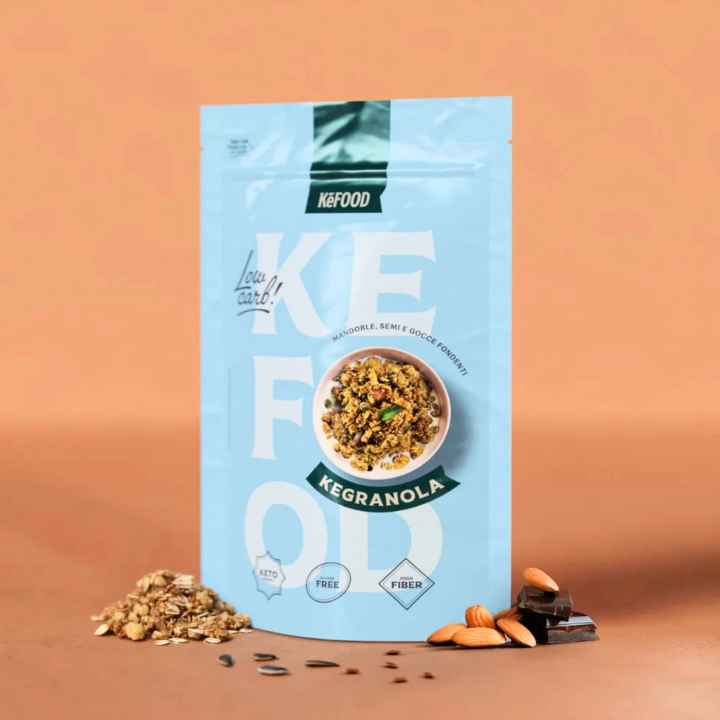 Granola Mörk Choklad Keto 225g i gruppen Råvaror & Dryck / Skafferiet / Granola & Gröt hos Rawfoodshop Scandinavia AB (8054752600447)