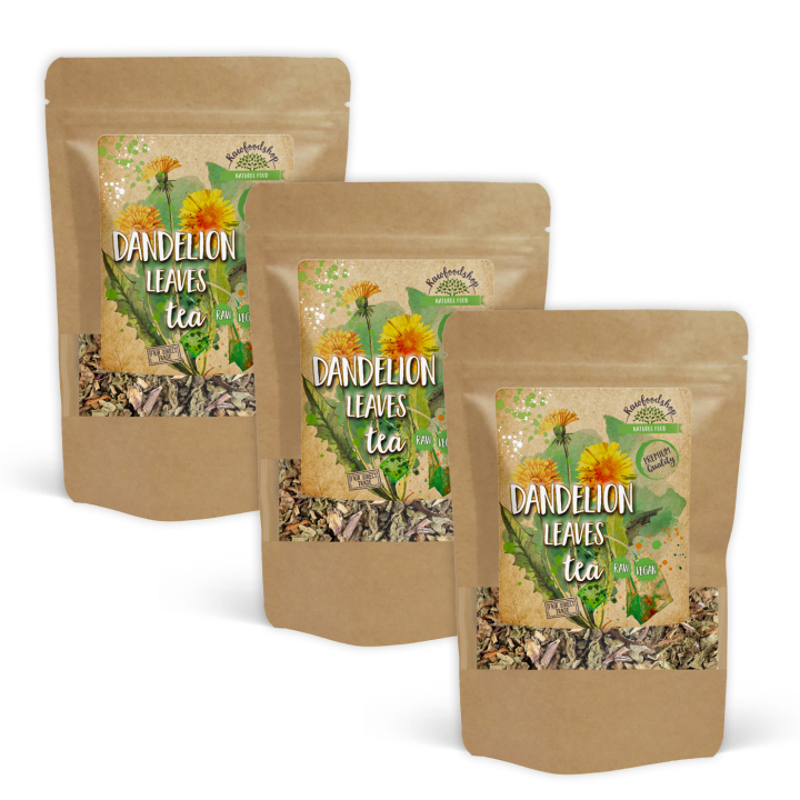 Maskrosblad Te 125g x 3 paket i gruppen Råvaror & Dryck / Drycker / Teer hos Rawfoodshop Scandinavia AB (82430125-SET3)