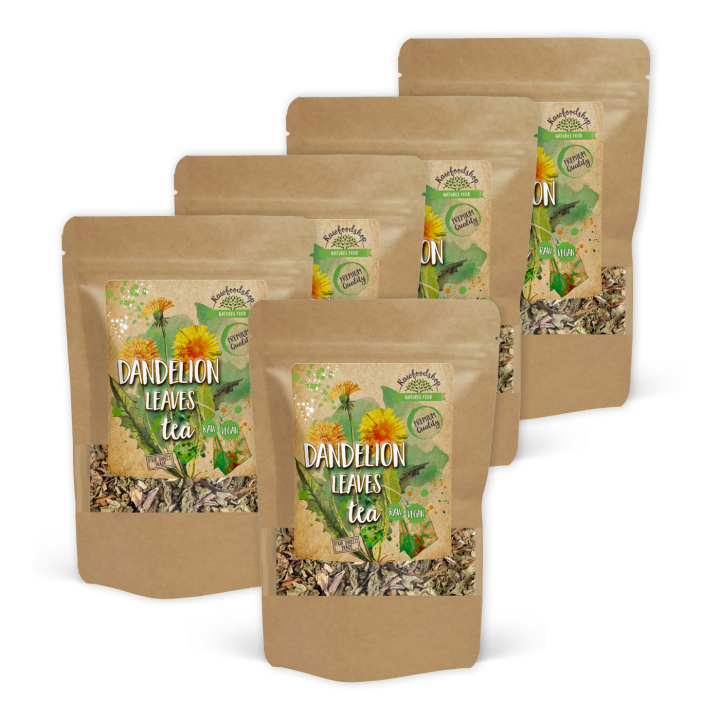 Maskrosblad Te 125g x 5 paket i gruppen Råvaror & Dryck / Drycker / Teer hos Rawfoodshop Scandinavia AB (82430125-SET5)