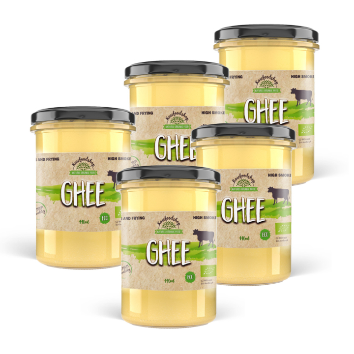 Ghee EKO 440 ml x 5 burkar i gruppen Råvaror & Dryck / Skafferiet / Smör & Krämiga Pålägg hos Rawfoodshop Scandinavia AB (8591344-SET5)