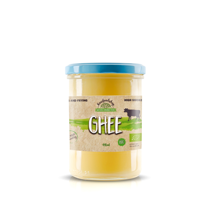 Ghee EKO 440 ml i gruppen Råvaror & Dryck / Skafferiet / Smör & Krämiga Pålägg hos Rawfoodshop Scandinavia AB (8591344)