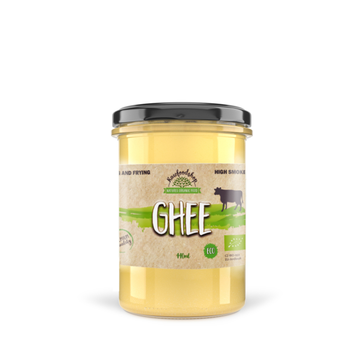 Ghee EKO 440 ml i gruppen Råvaror & Dryck / Skafferiet / Smör & Krämiga Pålägg hos Rawfoodshop Scandinavia AB (8591344)
