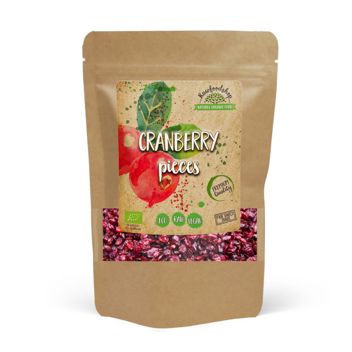 Tranbär i bitar EKO 500g i gruppen Råvaror & Dryck / Frukt & Bär / Tranbär hos Rawfoodshop Scandinavia AB (913-500)