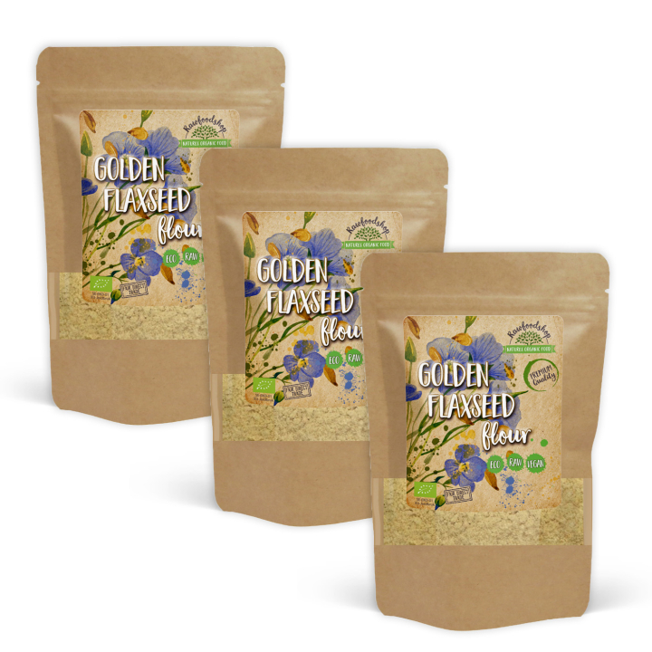 Linfrömjöl Gult EKO 500g x 3 paket i gruppen Råvaror & Dryck / Bakning / Mjöler hos Rawfoodshop Scandinavia AB (9341-SET3)