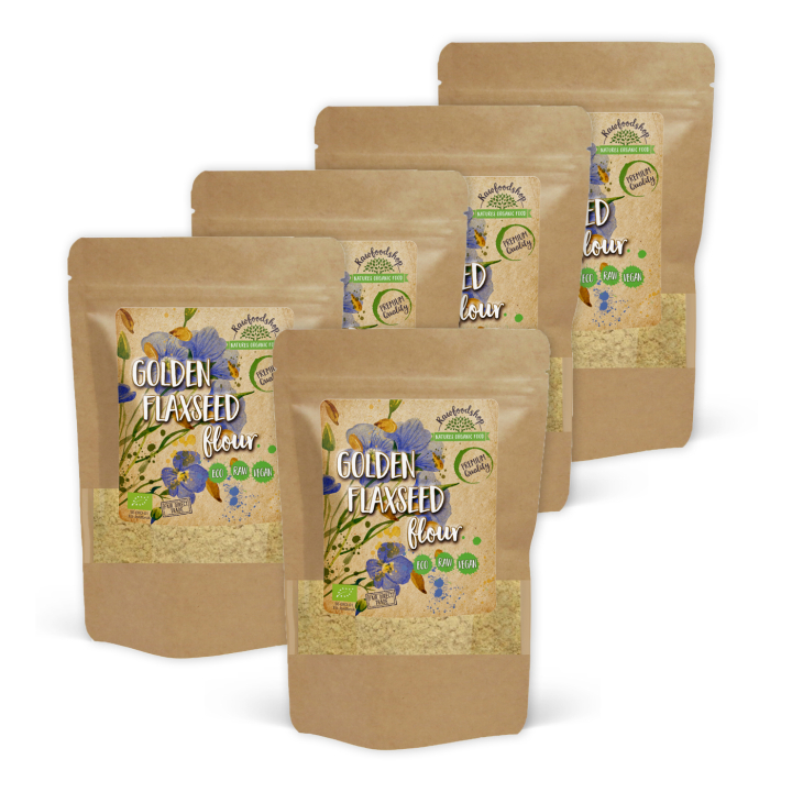 Linfrömjöl Gult EKO 500g x 5 paket i gruppen Råvaror & Dryck / Bakning / Mjöler hos Rawfoodshop Scandinavia AB (9341-SET5)