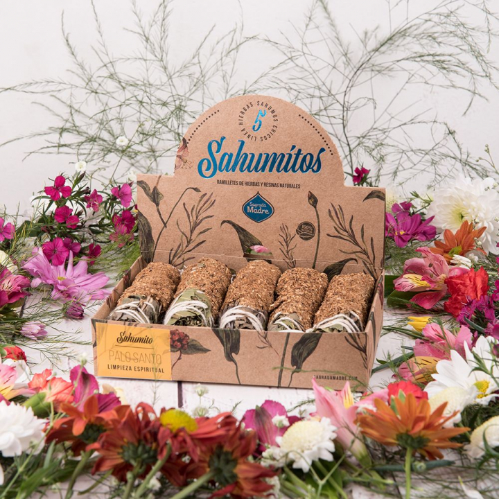 Sahumitos Smudge Stick Palo Santo 5st i gruppen Hem & Själ / Stämning & doft / Rökelse hos Rawfoodshop Scandinavia AB (95-01)