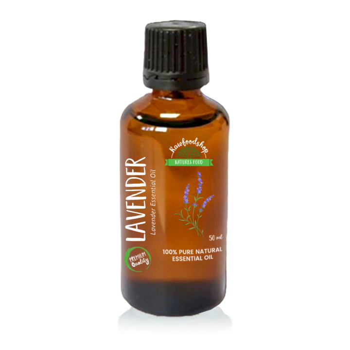 Lavendel Eterisk Olja 50ml i gruppen Hud & Kropp / Naturlig DIY / Eteriska oljor hos Rawfoodshop Scandinavia AB (9608-1)