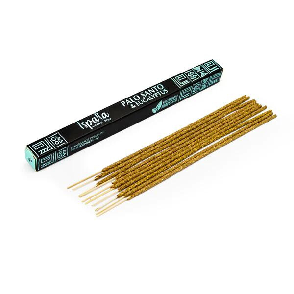 Ispalla Palo Santo & Eukalyptus Rökelse i gruppen Hem & Själ / Ritual & Cermoni / Rökelse, Ljus & Dofter hos Rawfoodshop Scandinavia AB (9709)
