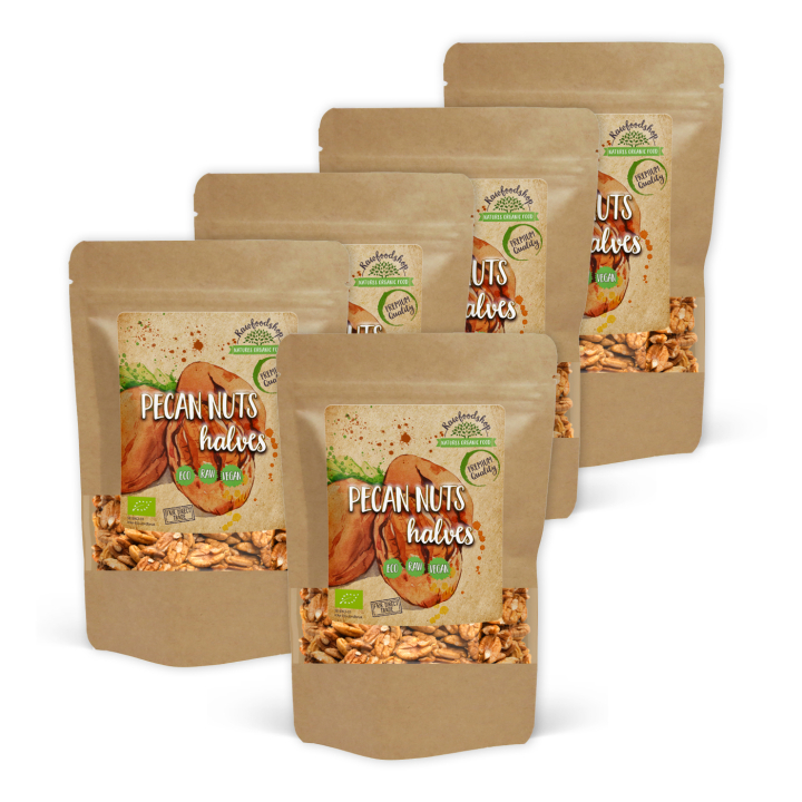 Pekannötter Premium RAW EKO 250g x 5 paket i gruppen Råvaror & Dryck / Nötter / Pekannötter hos Rawfoodshop Scandinavia AB (A1005-SET5)