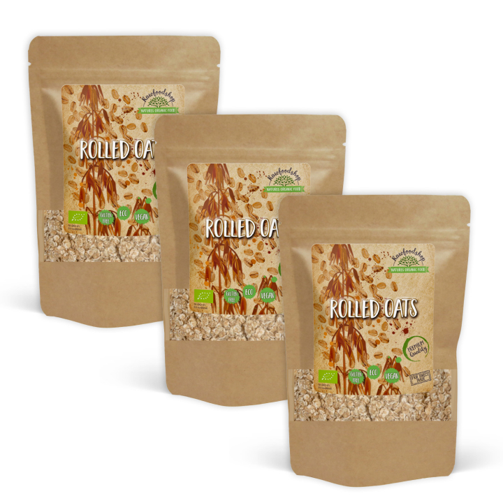 Havregryn Glutenfritt EKO 1kg x 3 paket i gruppen Råvaror & Dryck / Bakning / Gryn, flingor & puffar hos Rawfoodshop Scandinavia AB (AB0061-SET3)