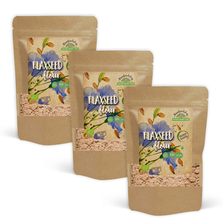 Linfrömjöl EKO 500g x 3 paket i gruppen Råvaror & Dryck / Bakning / Mjöler hos Rawfoodshop Scandinavia AB (AB011-SET3)