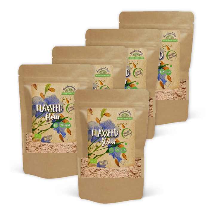 Linfrömjöl EKO 500g x 5 paket i gruppen Råvaror & Dryck / Bakning / Mjöler hos Rawfoodshop Scandinavia AB (AB011-SET5)