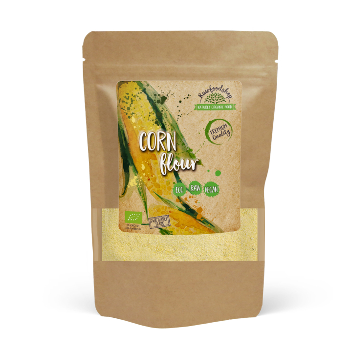 Majsmjöl EKO 500g i gruppen Råvaror & Dryck / Bakning / Mjöler hos Rawfoodshop Scandinavia AB (AB012)