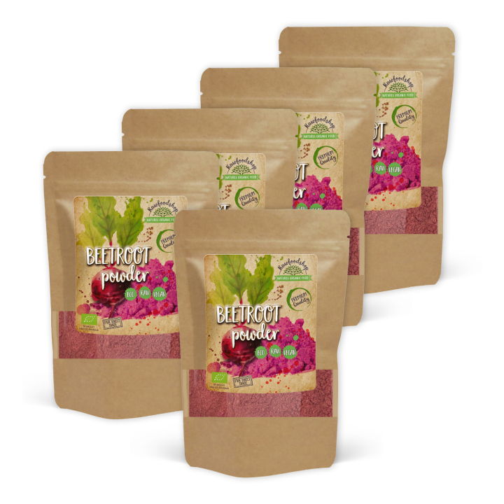Rödbetspulver EKO 125g x 5 paket i gruppen Råvaror & Dryck / Hälsokost / Gröna pulver hos Rawfoodshop Scandinavia AB (AB026-SET5)