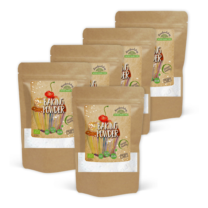 Bakpulver EKO 100g x 5 paket i gruppen Råvaror & Dryck / Bakning / Ingredienser Övriga hos Rawfoodshop Scandinavia AB (AB045-SET5)