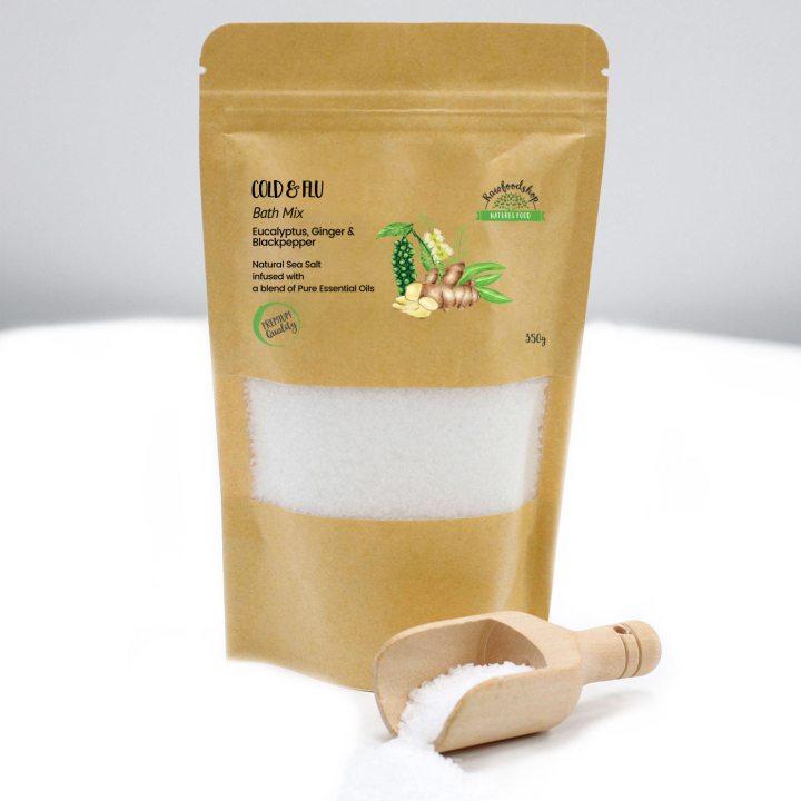 Badsalt Cold & Flu 350g i gruppen Hud & Kropp / Bad & Spa / Badsalt hos Rawfoodshop Scandinavia AB (ABPCUL06)