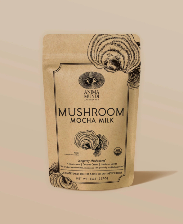 Anima Mundi Mushroom Mocha Milk 227g i gruppen Hälsa / Användningsområde / Hjärta & Kärl hos Rawfoodshop Scandinavia AB (AM046)