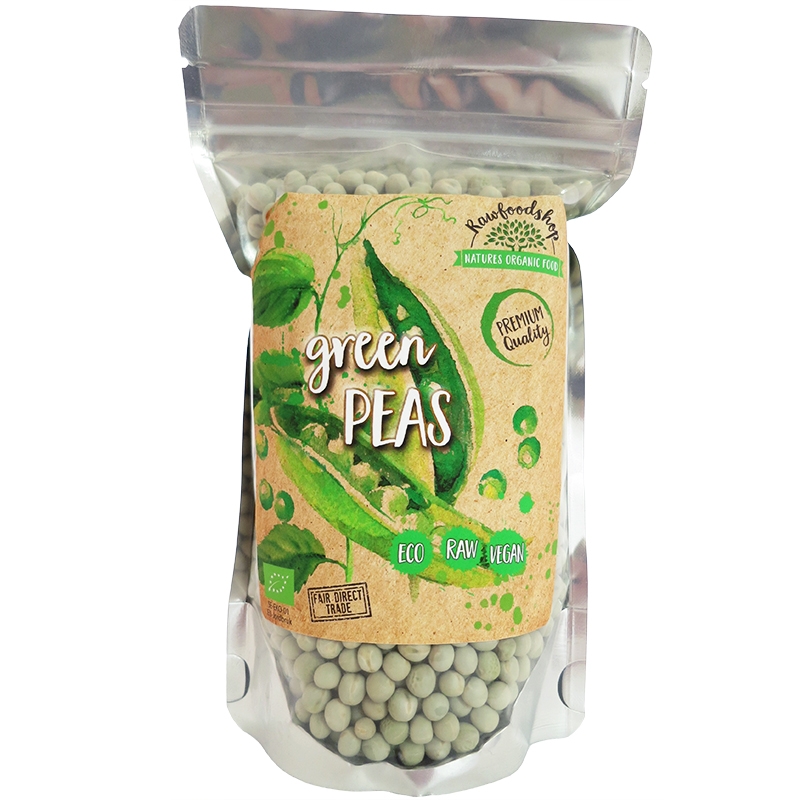 Ärtor Gröna EKO 500g i gruppen Råvaror & Dryck / Skafferiet / Baljväxter hos Rawfoodshop Scandinavia AB (ART2)