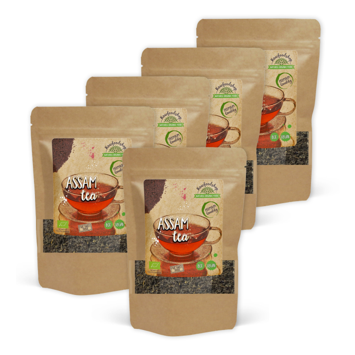  Assam Te EKO 100g x 5 paket i gruppen Råvaror & Dryck / Drycker / Teer hos Rawfoodshop Scandinavia AB (AST10-SET5)