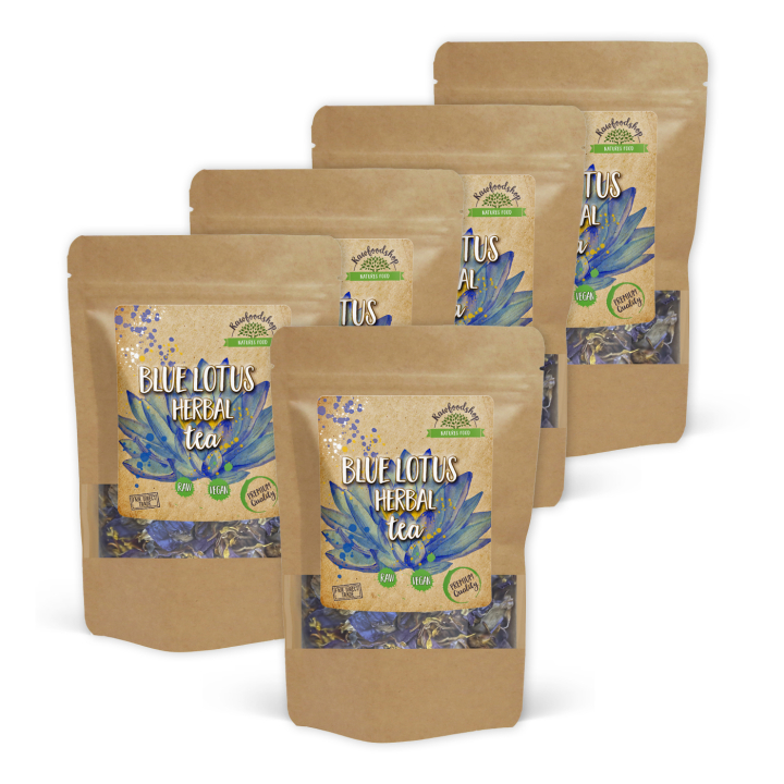 Blå Lotus Örtte 30g x 5 paket i gruppen Råvaror & Dryck / Drycker / Teer hos Rawfoodshop Scandinavia AB (AYAM08-SET5)