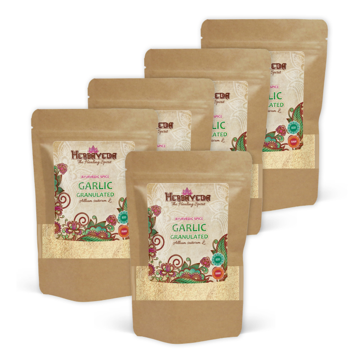 Vitlöksgranulat EKO 50g x 5 paket i gruppen Råvaror & Dryck / Skafferiet / Kryddor & Salt hos Rawfoodshop Scandinavia AB (B0410161-SET5)