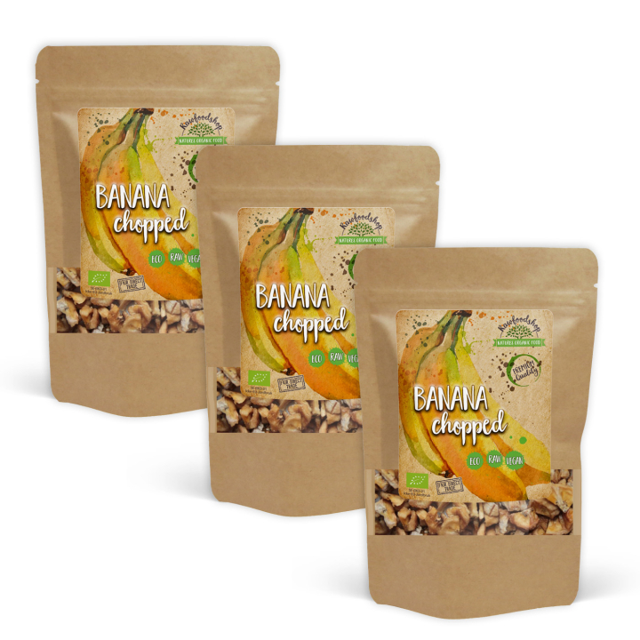 Bananer Hackade EKO 500g x 3 paket i gruppen Råvaror & Dryck / Frukt & Bär / Banan hos Rawfoodshop Scandinavia AB (BAN02-SET3)
