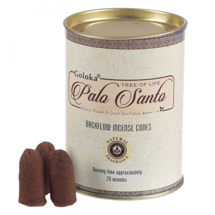 Goloka Palo Santo Rökelsekoner i gruppen Hem & Själ / Ritual & Cermoni / Rökelse, Ljus & Dofter hos Rawfoodshop Scandinavia AB (BF34608)