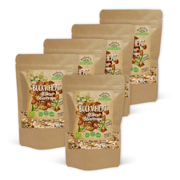 Boveteflakes Krispiga EKO 200g x 5 paket i gruppen Råvaror & Dryck / Bakning / Gryn, flingor & puffar hos Rawfoodshop Scandinavia AB (BFK20-SET5)