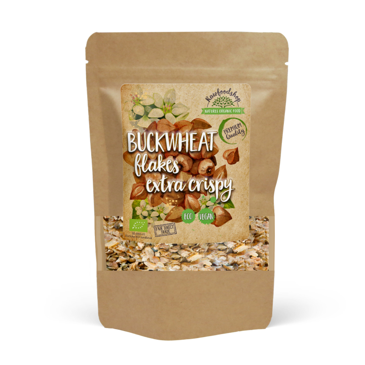 Boveteflakes Krispiga EKO 200g i gruppen Råvaror & Dryck / Bak & Matlagning / Gryn & Flakes hos Rawfoodshop Scandinavia AB (BFK20)