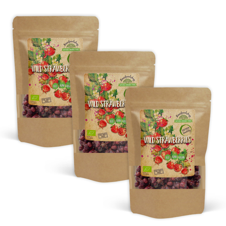 Smultron EKO 100g x 3 paket i gruppen Råvaror & Dryck / Frukt & Bär / Övriga Frukt & Bär hos Rawfoodshop Scandinavia AB (BIOFR1010010-SET3)