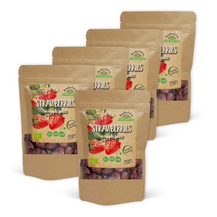 Jordgubbar EKO 100g x 5 paket i gruppen Råvaror & Dryck / Frukt & Bär / Jordgubbar hos Rawfoodshop Scandinavia AB (BIOFRU100-SET5)