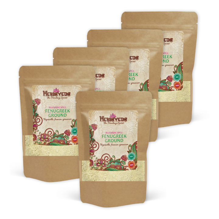 Bockhornsklöver Mald EKO 100g x 5 paket i gruppen Råvaror & Dryck / Skafferiet / Kryddor & Salt hos Rawfoodshop Scandinavia AB (BKB30-SET5)