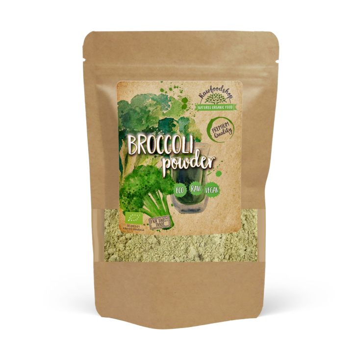 Broccoli Pulver EKO 250g i gruppen Hälsa / Örter, Alger & Svampar / Greenfood hos Rawfoodshop Scandinavia AB (BKP25)