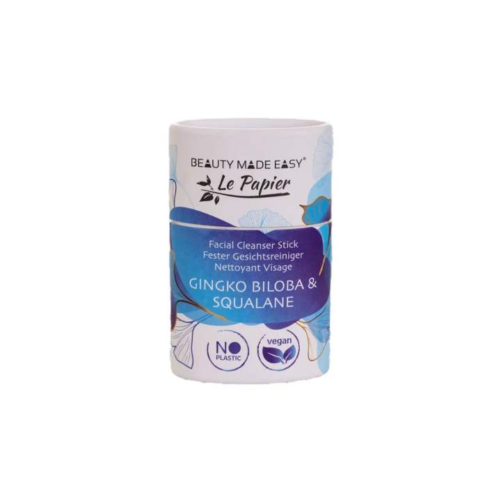 Ansiktsrengöring Stick med Gingko Biloba & Squalane 40g i gruppen Hud & Kropp / Ansikte / Rengöring hos Rawfoodshop Scandinavia AB (BMEFACE)