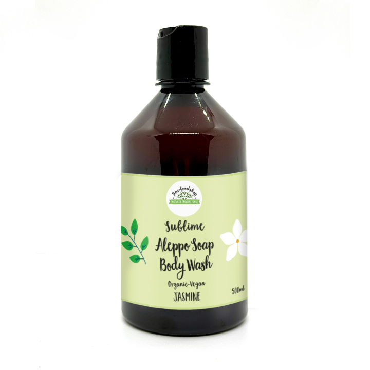 Aleppo Flytande tvål Jasmin EKO 500ml i gruppen Hud & Kropp / Kropp / Duschtvål hos Rawfoodshop Scandinavia AB (BN1023)