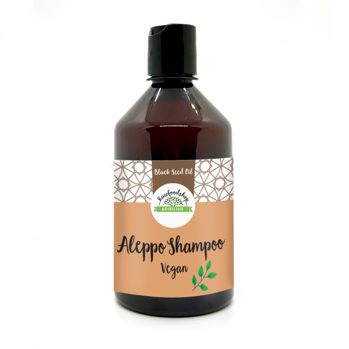 Aleppo Schampo Svartkumminolja 500ml i gruppen Hud & Kropp / Hår / Schampo & Balsam hos Rawfoodshop Scandinavia AB (BN1337)