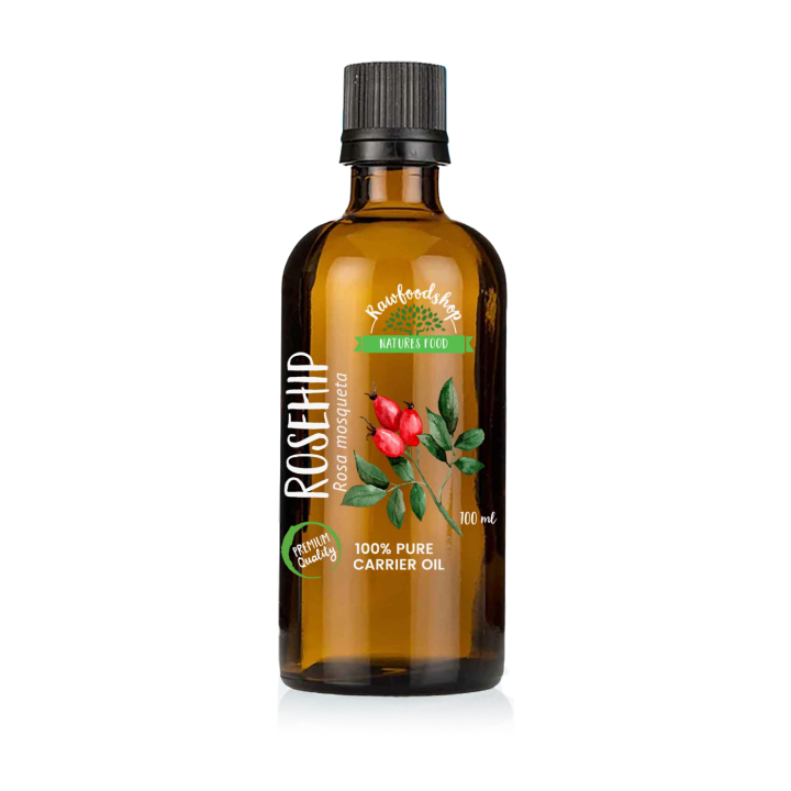 Nyponfröolja 100ml i gruppen OUTLET 20-80% / Hud & kropp 20-50% / Hud & kropp 20% hos Rawfoodshop Scandinavia AB (BOUL181)
