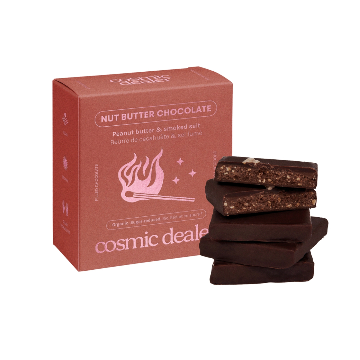 Chokladbox Jordnötssmör & Rökt Salt EKO 4 x 20g i gruppen Råvaror & Dryck / Godis & Choklad / Choklad & Bars hos Rawfoodshop Scandinavia AB (BOX4PEANUT)