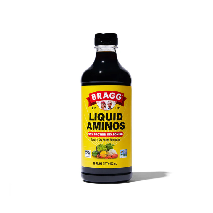 Bragg Liquid Aminos 473ml i gruppen Råvaror & Dryck / Skafferiet / Smaksättning / Soja & Sås hos Rawfoodshop Scandinavia AB (BRAG5432)