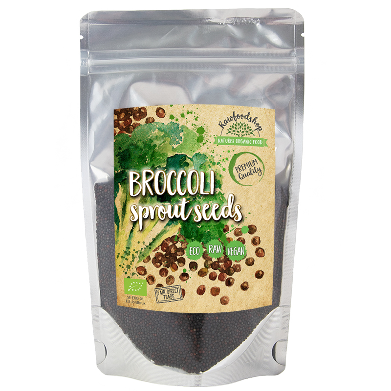 Groddfrön Broccoli 200g i gruppen Råvaror & Dryck / Skafferiet / Groddfrön / Groddfrön hos Rawfoodshop Scandinavia AB (BRO12345)