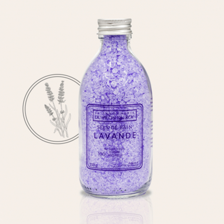 Lavendel Badsalt 310g i gruppen Kroppsvård hos Rawfoodshop Scandinavia AB (BS01)