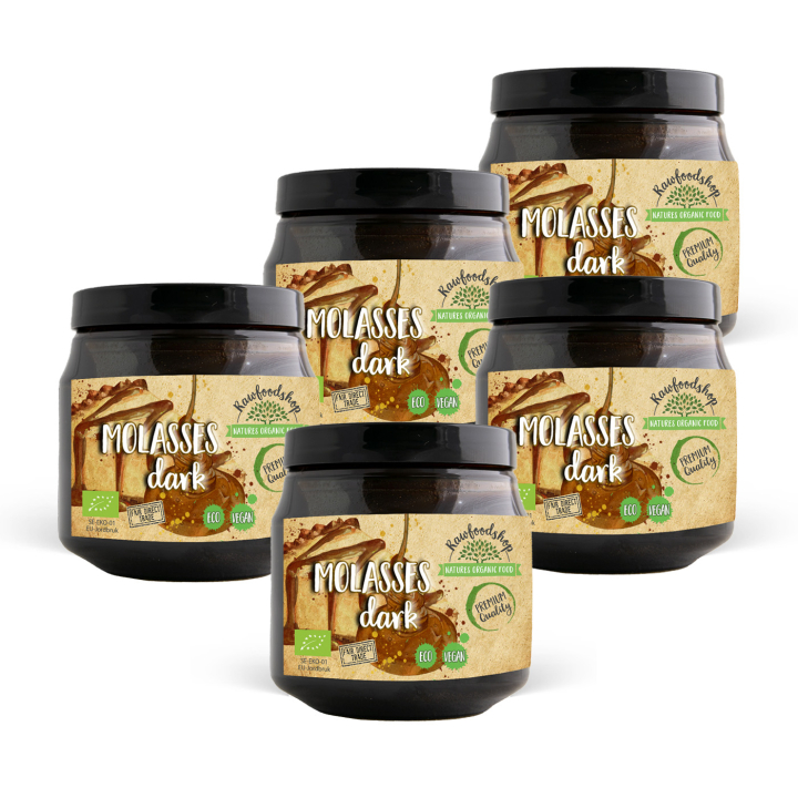 Melass Mörk EKO 500ml x 5 paket i gruppen Råvaror & Dryck / Bakning / Sötning hos Rawfoodshop Scandinavia AB (BSM255-SET5)