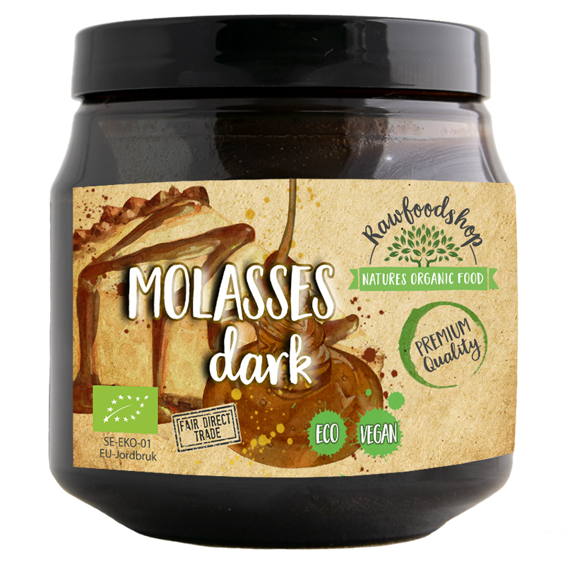 Melass Mörk EKO 500ml i gruppen Råvaror & Dryck / Bakning / Sötning hos Rawfoodshop Scandinavia AB (BSM255)