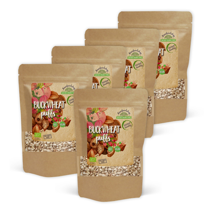 Bovetepuffar EKO 60g x 5 paket i gruppen Råvaror & Dryck / Bakning / Gryn, flingor & puffar hos Rawfoodshop Scandinavia AB (BVP60-SET5)