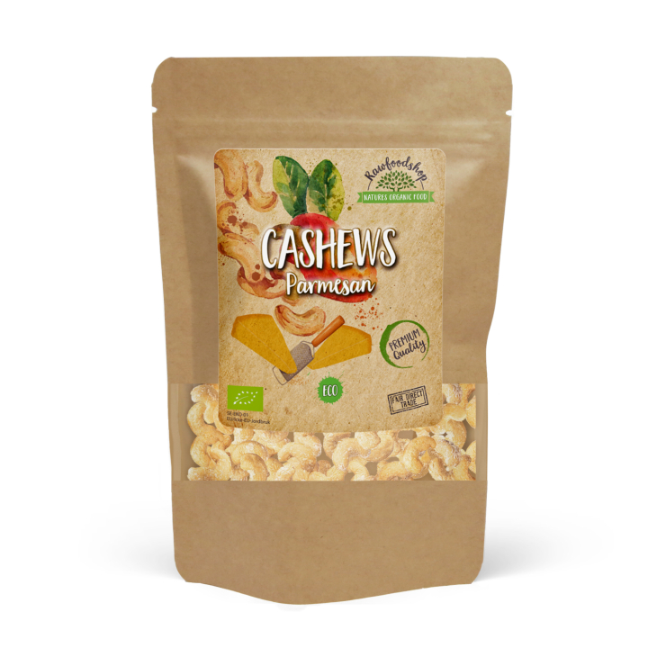 Cashewnötter Parmesan EKO 200g i gruppen Råvaror & Dryck / Nötter / Cashewnötter hos Rawfoodshop Scandinavia AB (CAJPARM5-200)