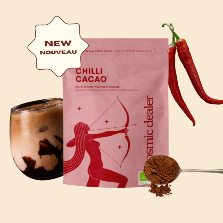 Chokladdryck Chili Cacao EKO 100g i gruppen Råvaror & Dryck / Drycker hos Rawfoodshop Scandinavia AB (CALU-CHILLI)
