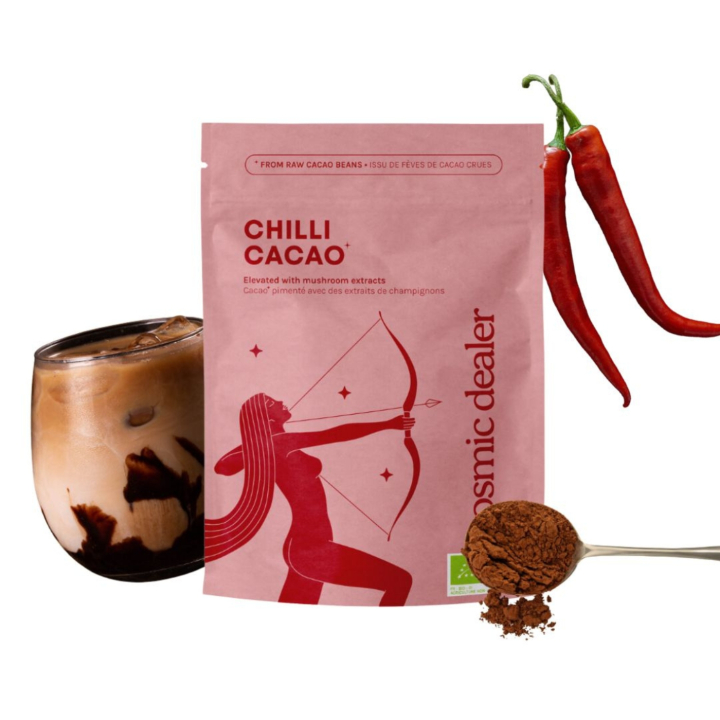 Chokladdryck Chili Cacao EKO 100g i gruppen Råvaror & Dryck / Drycker hos Rawfoodshop Scandinavia AB (CALU-CHILLI)
