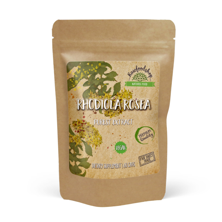 Rhodiola Rosea Extract 500mg 60 kapslar i gruppen Kosttillskott / Örter & Växter / Örter hos Rawfoodshop Scandinavia AB (CAPRHO60)
