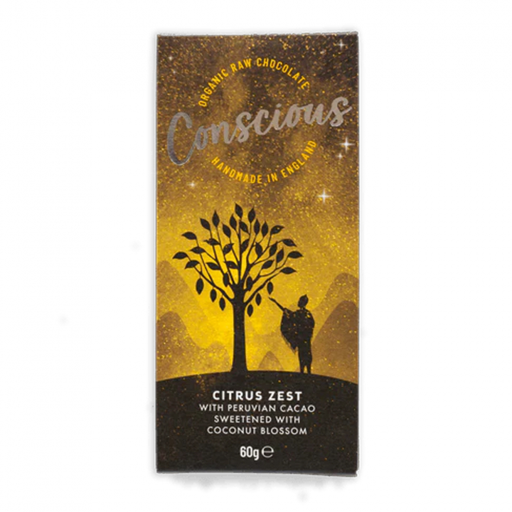 Citrus Zest Chocolate Bar EKO 60g i gruppen Råvaror & Dryck / Godis & Choklad / Choklad & Bars hos Rawfoodshop Scandinavia AB (CC20)